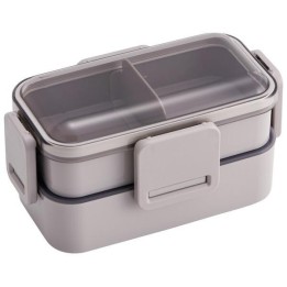 Skater Dome Bento Box 600ml Rauchgrau Made in Japan PFLW4-A