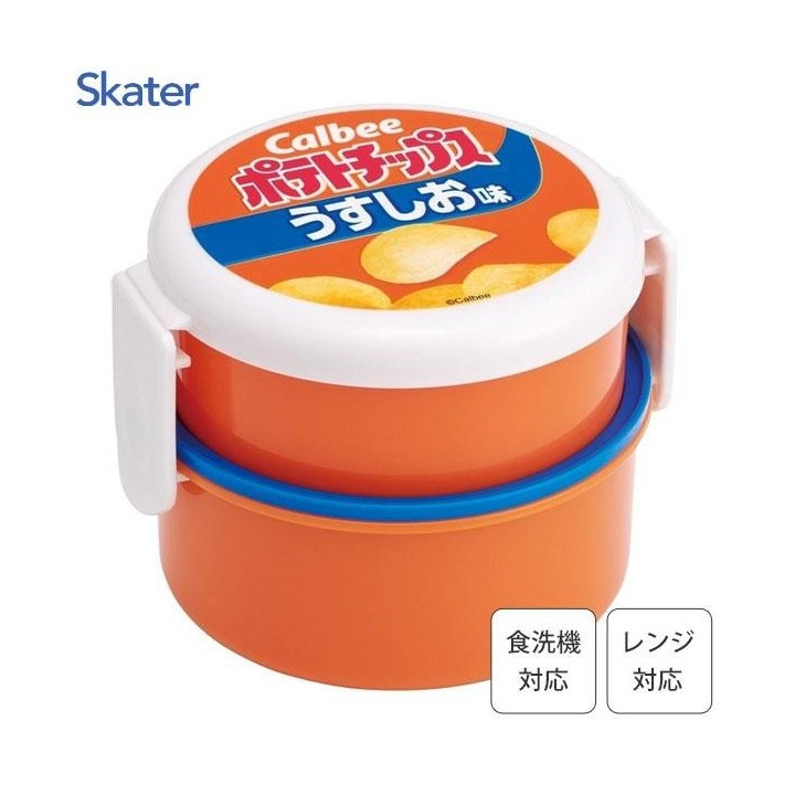 Skater Runde Bento 500ml Kartoffelchips-Design Japanischer Import