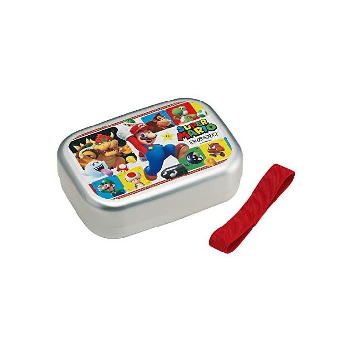 Aluminum Bento Box 370ml Super Mario Luigi Skater Japan