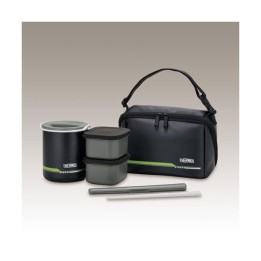 THERMOS DBQ-502 Boîte Bento Isotherme 1 Gō Noir Mat Japon