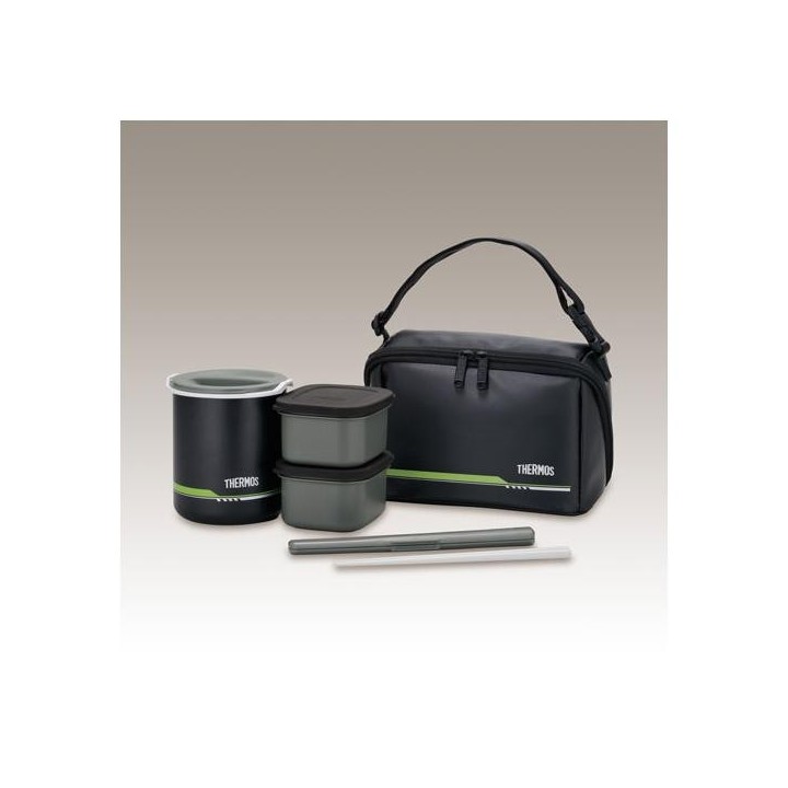 THERMOS DBQ-502 Scatola Bento Termica 1 Go Nero Opaco Giappone