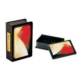 Buch-Bento Roter Fuji 650ml Maki-e Yamanaka-nuri Japan