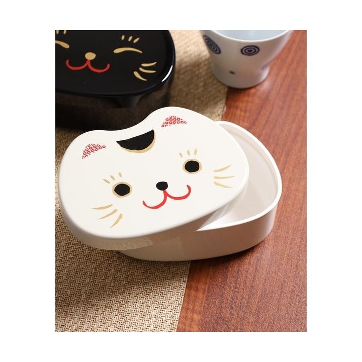 Maneki Neko Katzen Bento Box 500ml Made in Japan - Tatsumiya HAKOYA