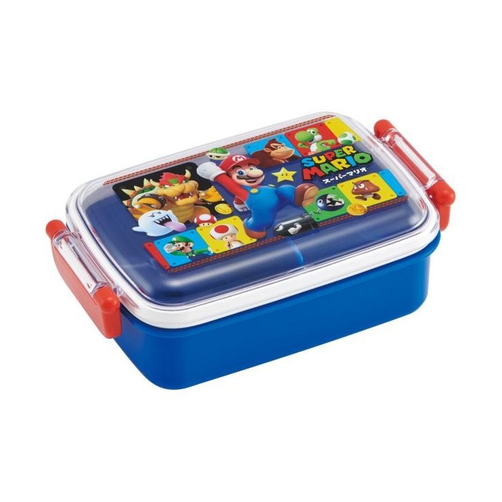 Skater Super Mario 23 – Bento-Box mit flauschigem Deckel – Import aus Japan
