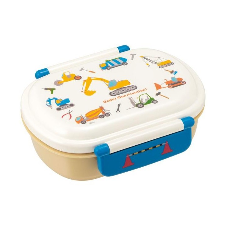 Skater 360ml Antibacterial Bento Box Working Vehicles Japan