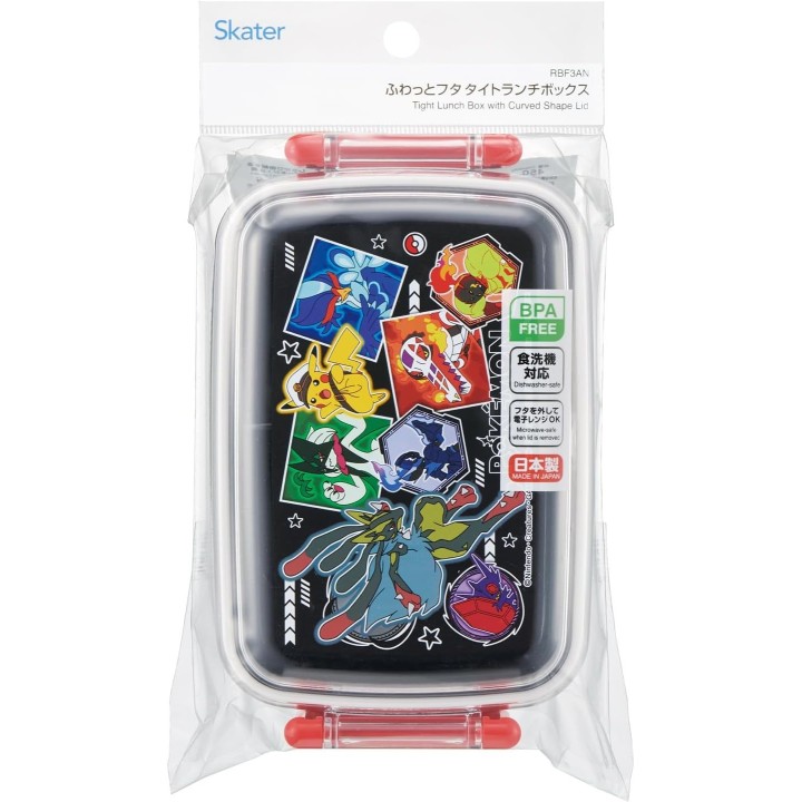 Skater Caja Bento Pokemon 450ml Tapa Abovedada Japon RBF3AN