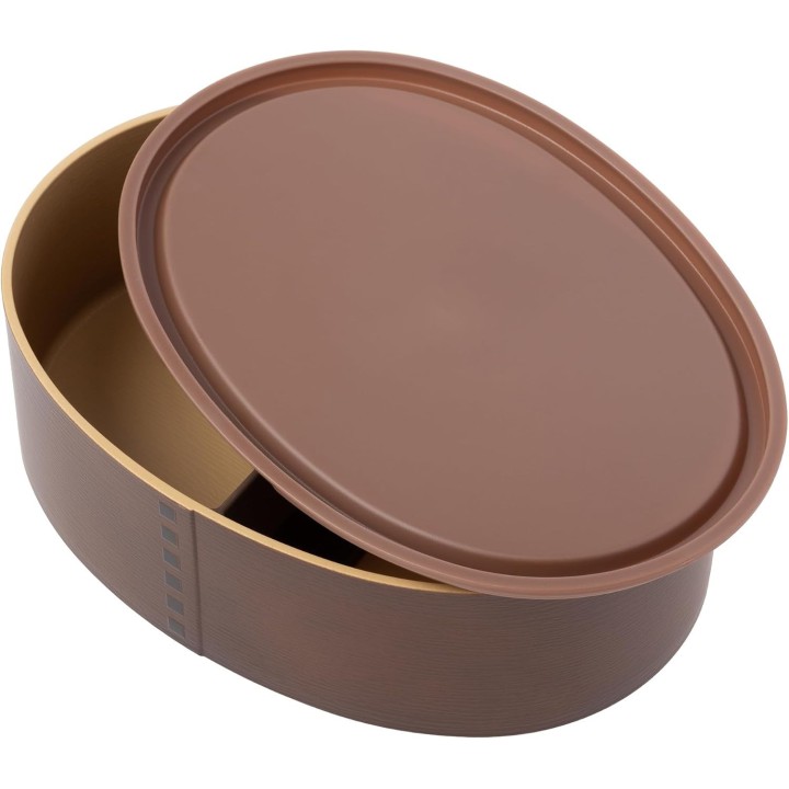 Caja Bento Wappa Ovalada Grande - Importación Auténtica de Japón