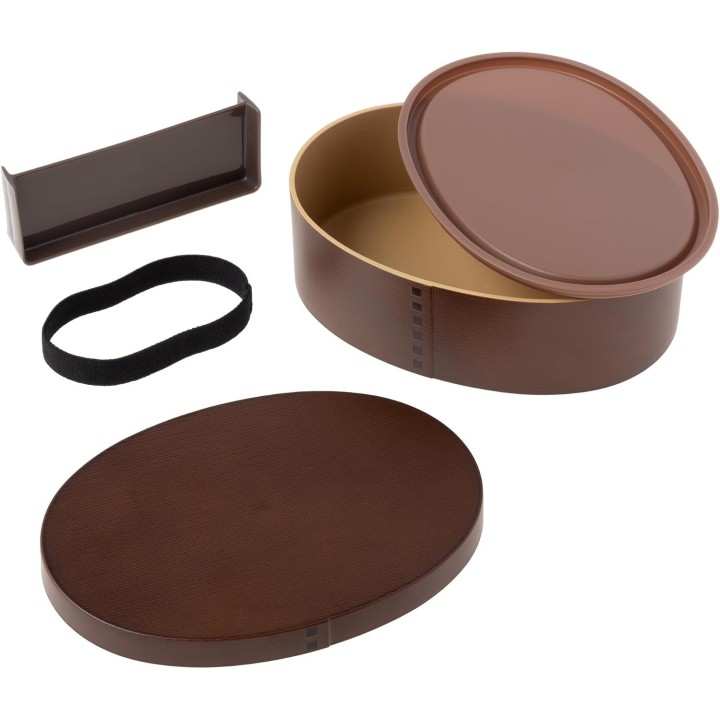 Caja Bento Wappa Ovalada Grande - Importación Auténtica de Japón