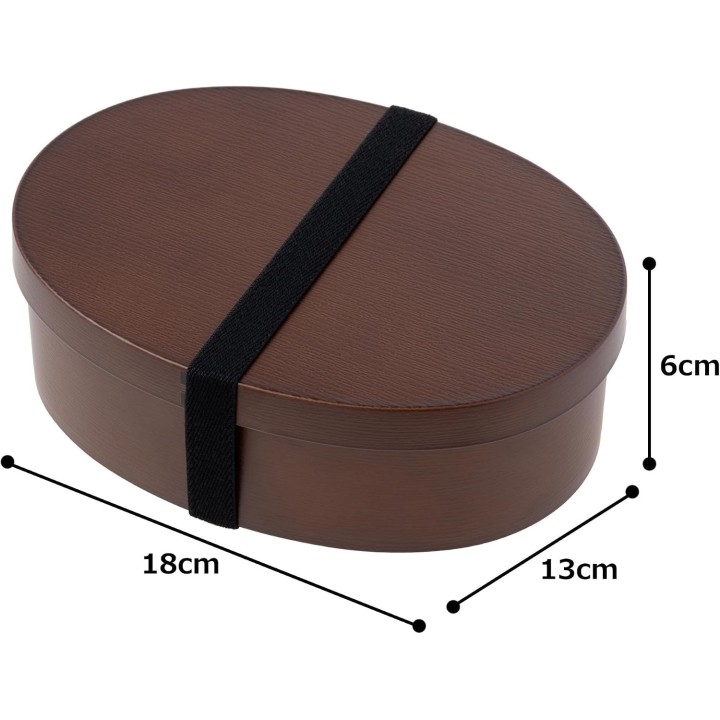 Caja Bento Wappa Ovalada Grande - Importación Auténtica de Japón
