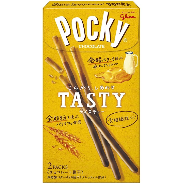 GLICO - Pocky TASTY (chocolate, whole wheat, milk & butter)