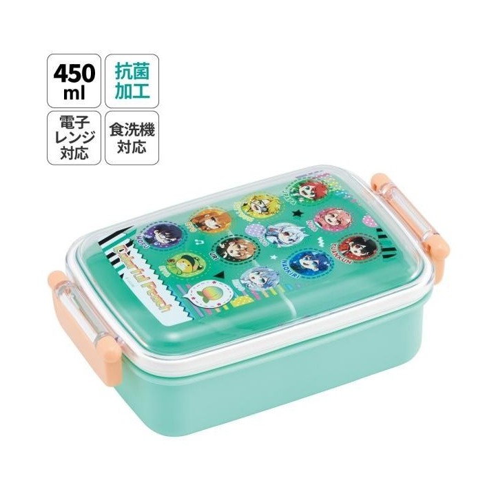Skater Bento Bambini 450ml Antibatterico Colorful Peach Giappone