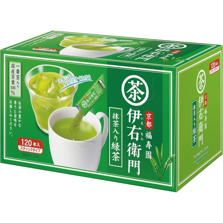 Iyemon Thé Vert Instantané 120 Sticks - Import Japonais Authentique