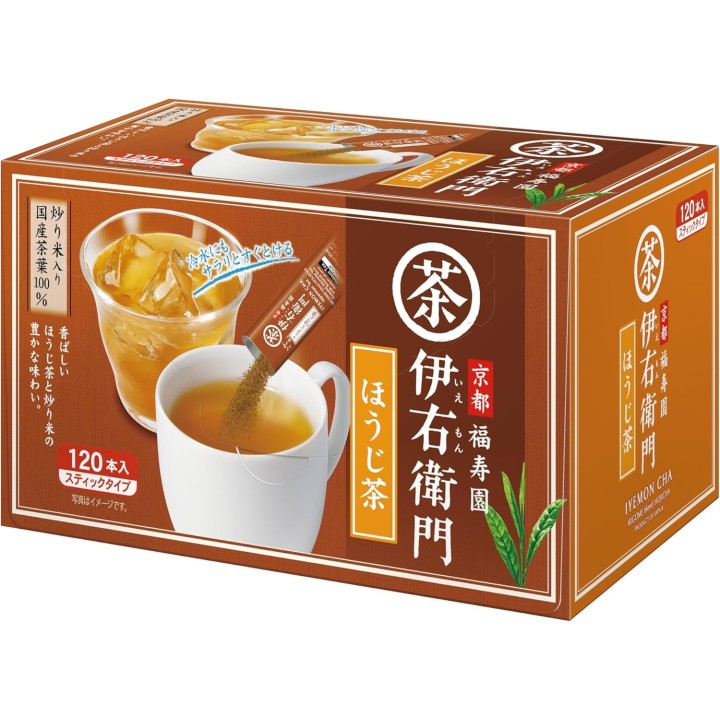 Iyemon Houjicha Instant-Tee 120 Sticks - Gerösteter Grüntee Japan