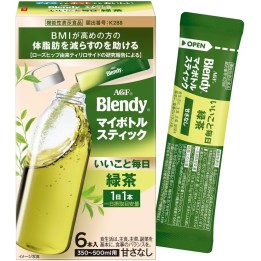 AGF Blendy MyBottle Funktionaler Grüntee 6 Sticks Japan