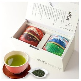 Coffret Thé Vert Fukamushi-cha Mont Fuji 70g×2 - Import Japonais