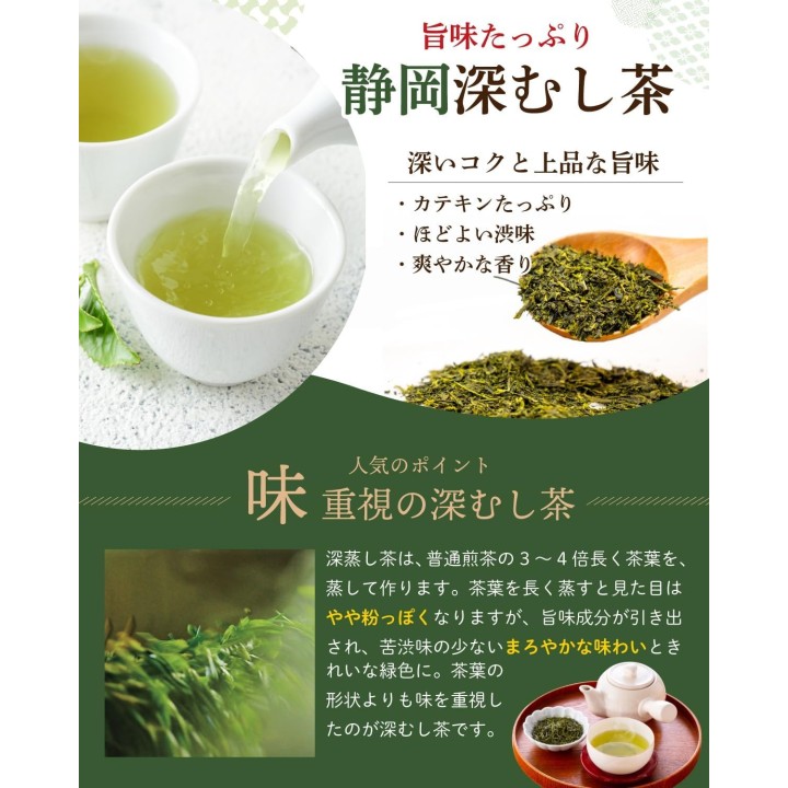 Coffret Thé Vert Fukamushi-cha Mont Fuji 70g×2 - Import Japonais