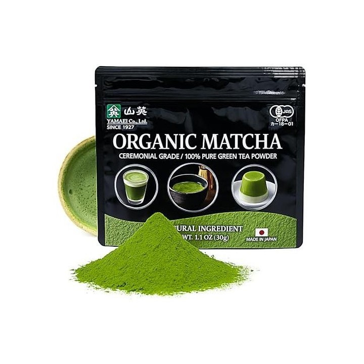 Poudre Matcha Bio Cérémonial 30g - Import Japonais Certifié JAS