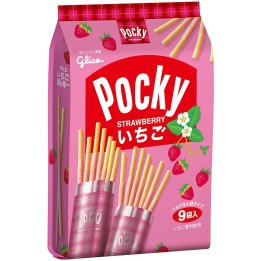 GLICO - Pocky aux Fraises - 9 sachets