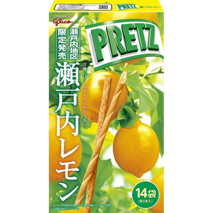 GLICO - GIANT PRETZ Citron de Setouchi - 14 sachets
