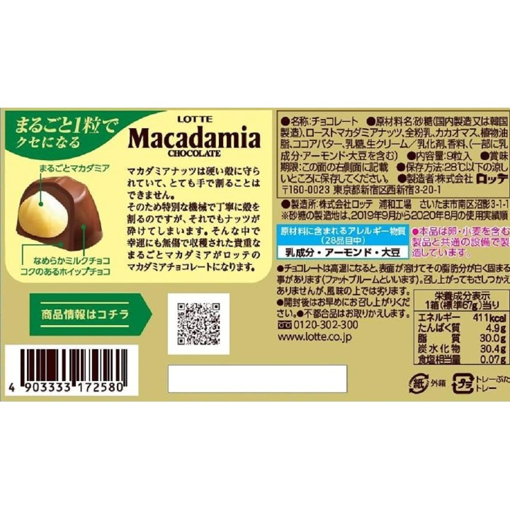 LOTTE - Macadamia Nut Chocolates