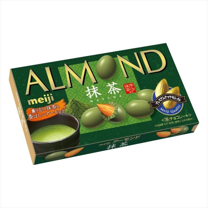 MEIJI - Chocolats aux Amandes & Matcha 79g