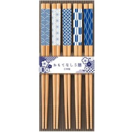 SUNLIFE - Chopsticks with Japanese patterns (5 pairs)
