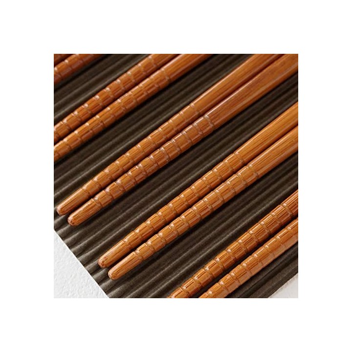Baguettes japonaises à motifs bleus - 5 paires - Sunlife - Cooking San