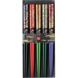 SUNLIFE - Baguettes à motifs japonais (5 paires)
