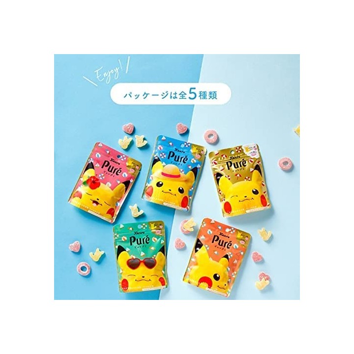 KANRO - Puré Pokémon Bonbons Saveur Tropicale 56g