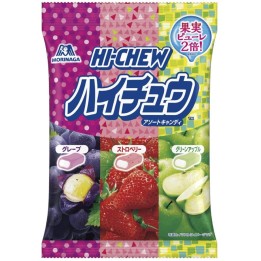 MORINAGA - HI-CHEW - Bonbons Raisin, Fraise & Pomme Verte 94g