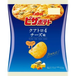 CALBEE - Pizza Potato Chips - Four Cheeses & Honey 60g