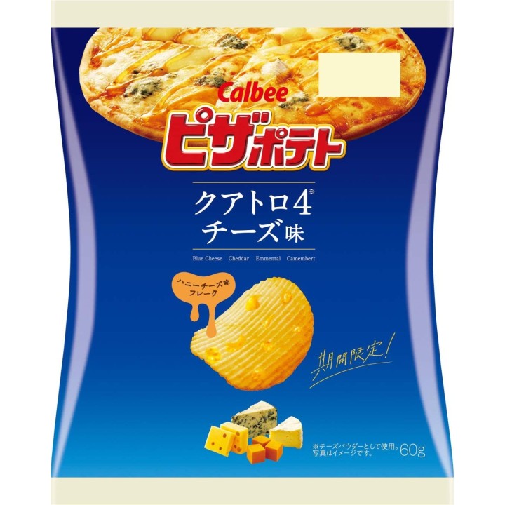 CALBEE - Chips Pizza Potato - Quatre Fromages & Miel 60g