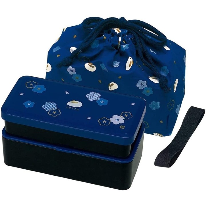 SKATER - Set à Bento - Boîte & Sac Bleus KLS5