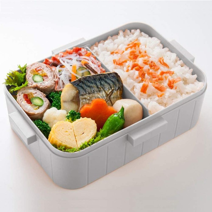 Boite Bento Japonaise Grise Kiki La Petite Socière - Skater - Cooking San