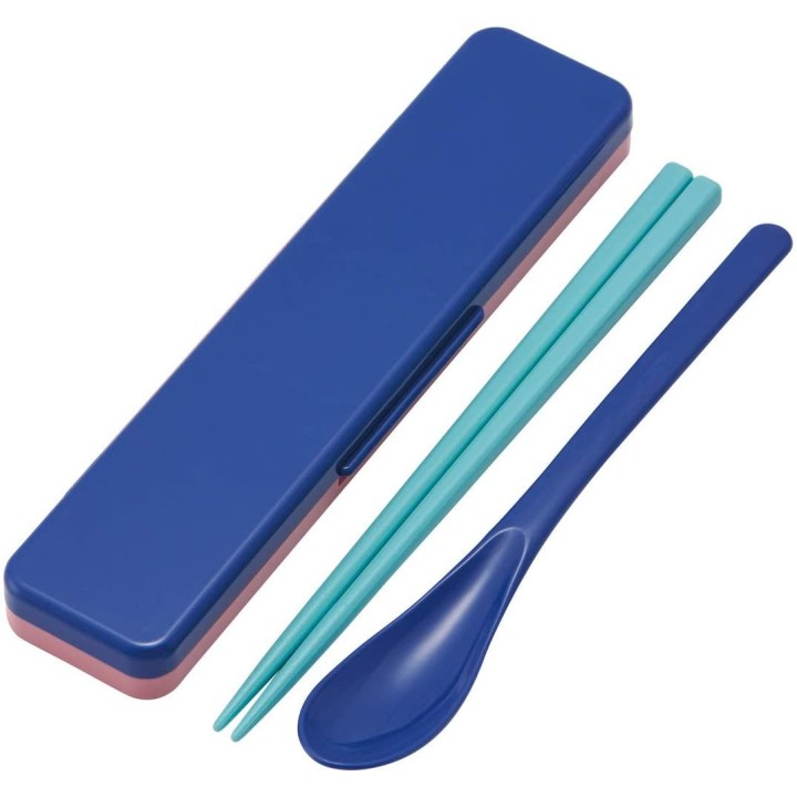 SKATER - Baguettes et Cuillère à Bento Bleues & Roses CCS3SAAG