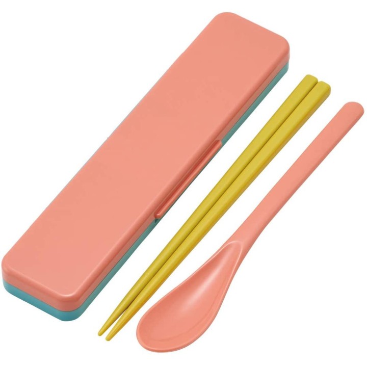 SKATER - Baguettes et Cuillère à Bento Jaunes & Roses CCS3SAAG