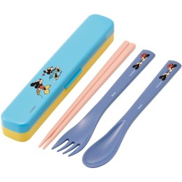 SKATER - DISNEY Mickey & Minnie - Baguettes, Fourchette et Cuillère à Bento TAC1AG-A