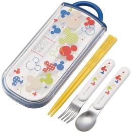 SKATER - DISNEY Mickey - Baguettes, Fourchette et Cuillère à Bento TCS1AM-A