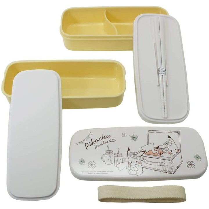 KAMIO JAPAN - POKEMON Pikachu - Bento Box & Chopsticks 26554