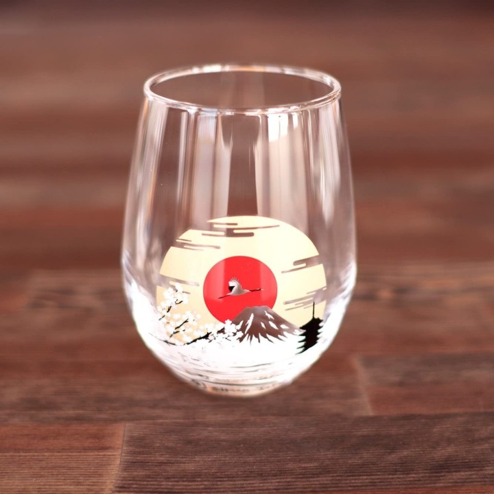 MARUMO TAKAGI - Verres Magiques - Cerisiers en fleurs (sakura) & Mont Fuji