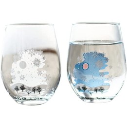 Verres Magiques - L62 x P62 x H102 - Flocons Hiver - Marumo Takagi - Cooking San