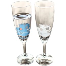 Flûtes à Champagne Magiques - Hiver | Cookingsan.com