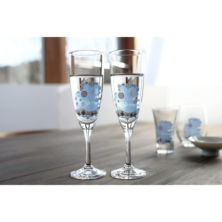 Flûtes à Champagne Magiques - Hiver | Cookingsan.com