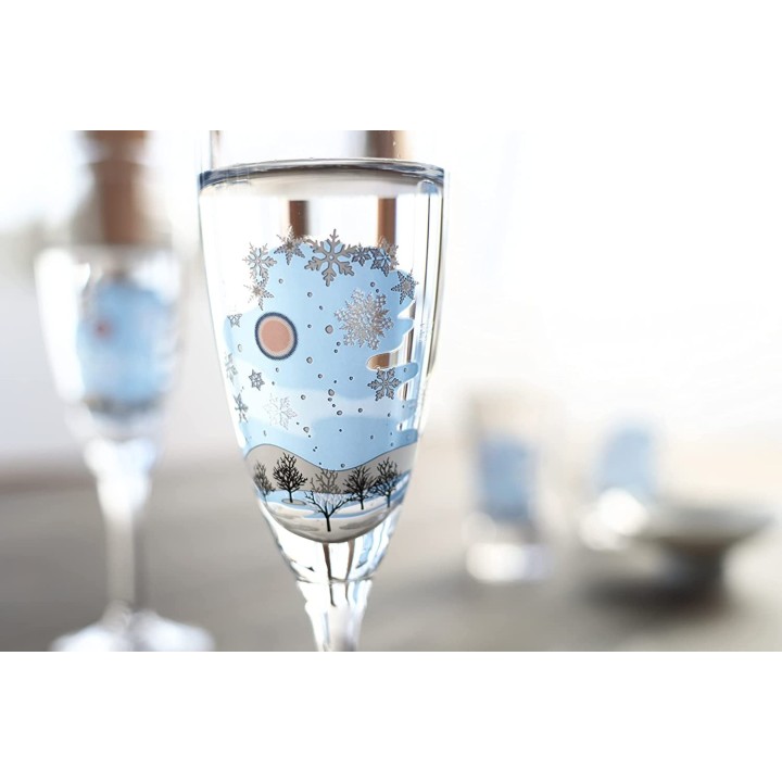 Magic Champagne Flutes - Winter | Cookingsan.com