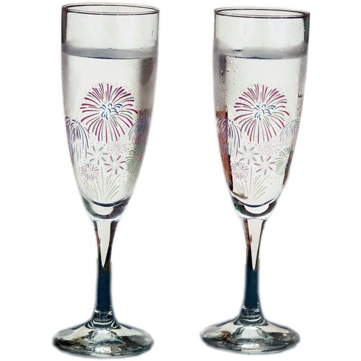 Magic Champagne Flutes - Summer Hanabi | Cookingsan.com