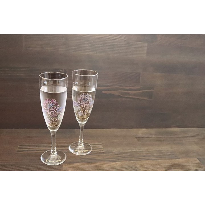Flûtes à Champagne Magiques - Été Hanabi | Cookingsan.com