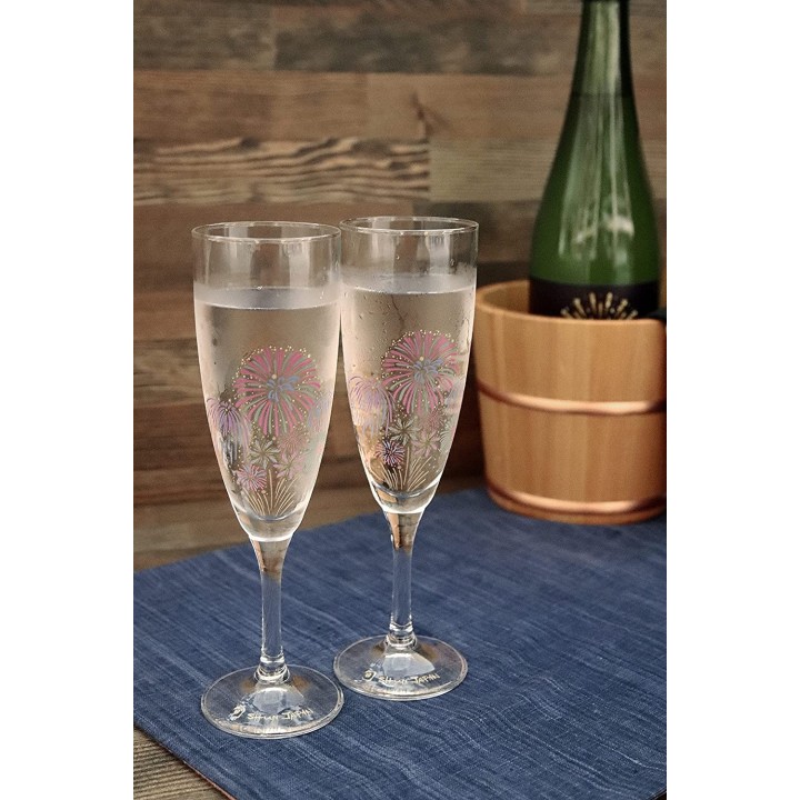 Magic Champagne Flutes - Summer Hanabi | Cookingsan.com