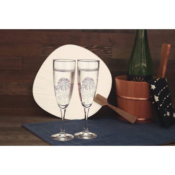 Flûtes à Champagne Magiques - Été Hanabi | Cookingsan.com