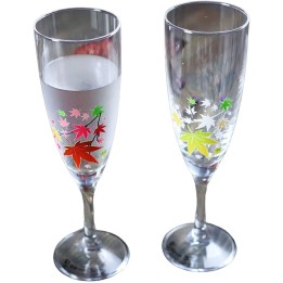 Flûtes à Champagne Magiques - Automne Momiji | Cookingsan.com