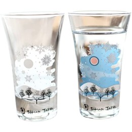 Verres Magiques à Sake - Neiges d'Hiver | Cookingsan.com